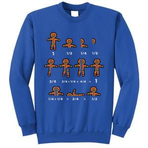 Christmas Gingerbread Fraction Cute Xmas Cookie Math Teacher Sweatshirt