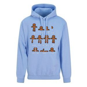 Christmas Gingerbread Fraction Cute Xmas Cookie Math Teacher Unisex Surf Hoodie