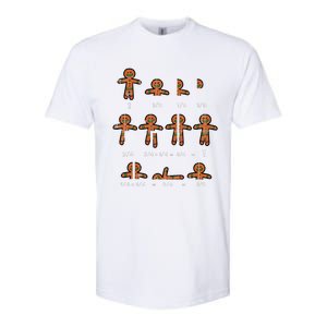 Christmas Gingerbread Fraction Cute Xmas Cookie Math Teacher Softstyle CVC T-Shirt