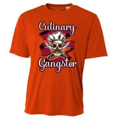 Culinary Gangster Funny Restaurant Cook Chef Cute Gift Cooling Performance Crew T-Shirt