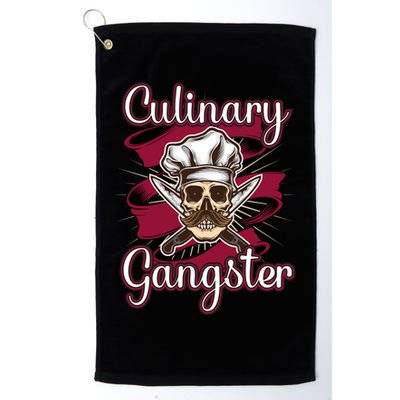 Culinary Gangster Funny Restaurant Cook Chef Cute Gift Golf Towel