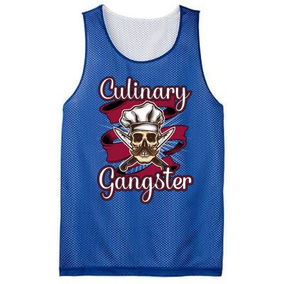 Culinary Gangster Funny Restaurant Cook Chef Cute Gift Mesh Reversible Basketball Jersey Tank