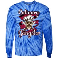 Culinary Gangster Funny Restaurant Cook Chef Cute Gift Tie-Dye Long Sleeve Shirt