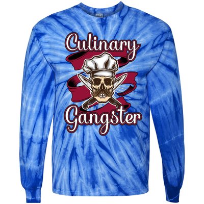 Culinary Gangster Funny Restaurant Cook Chef Cute Gift Tie-Dye Long Sleeve Shirt