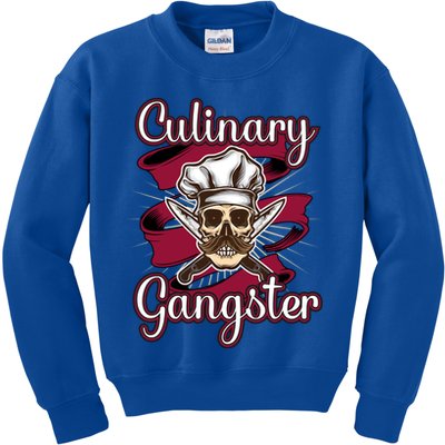 Culinary Gangster Funny Restaurant Cook Chef Cute Gift Kids Sweatshirt
