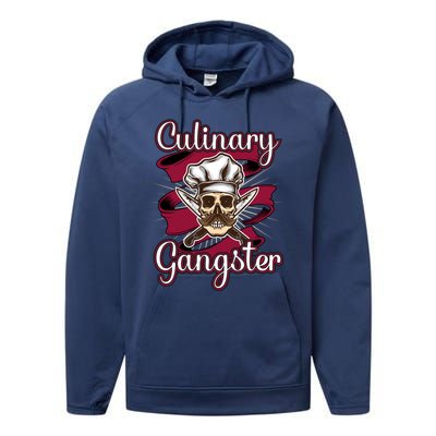 Culinary Gangster Funny Restaurant Cook Chef Cute Gift Performance Fleece Hoodie