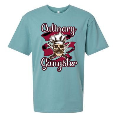 Culinary Gangster Funny Restaurant Cook Chef Cute Gift Sueded Cloud Jersey T-Shirt