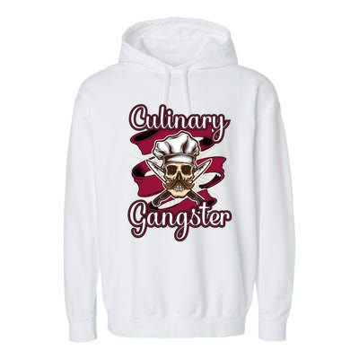 Culinary Gangster Funny Restaurant Cook Chef Cute Gift Garment-Dyed Fleece Hoodie