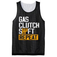 Car Guy Funny Gas Clutch Shift Repeat For Manual Shift Car Mesh Reversible Basketball Jersey Tank