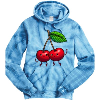 Cherry Graphic For Women Cherry Print Cherry Lover Tie Dye Hoodie