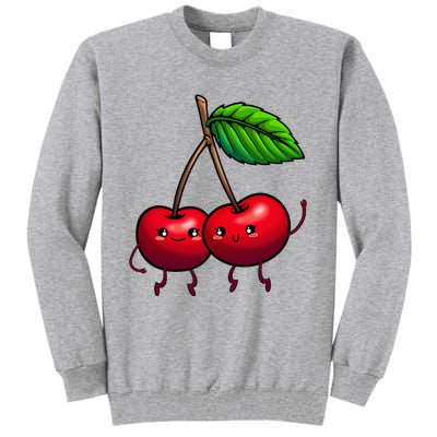 Cherry Graphic For Women Cherry Print Cherry Lover Tall Sweatshirt