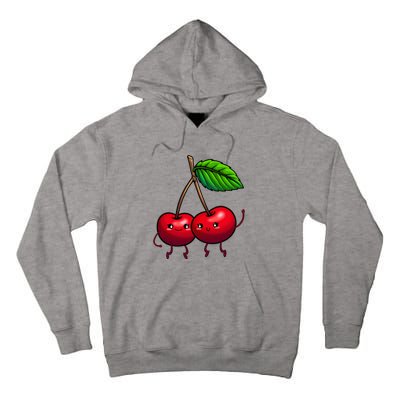 Cherry Graphic For Women Cherry Print Cherry Lover Tall Hoodie