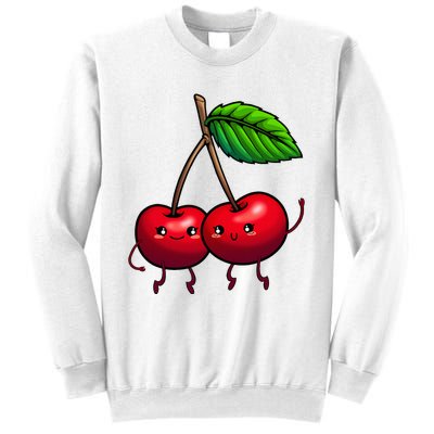 Cherry Graphic For Women Cherry Print Cherry Lover Sweatshirt