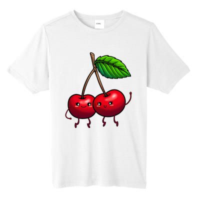 Cherry Graphic For Women Cherry Print Cherry Lover Tall Fusion ChromaSoft Performance T-Shirt