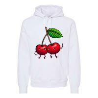 Cherry Graphic For Women Cherry Print Cherry Lover Premium Hoodie