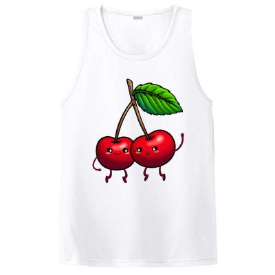 Cherry Graphic For Women Cherry Print Cherry Lover PosiCharge Competitor Tank