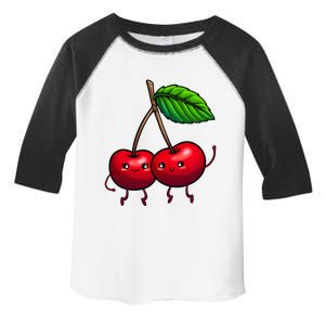 Cherry Graphic For Women Cherry Print Cherry Lover Toddler Fine Jersey T-Shirt