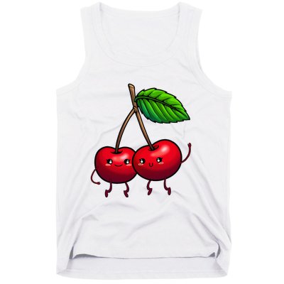 Cherry Graphic For Women Cherry Print Cherry Lover Tank Top