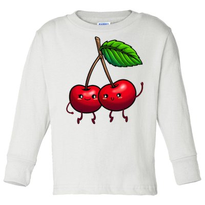 Cherry Graphic For Women Cherry Print Cherry Lover Toddler Long Sleeve Shirt