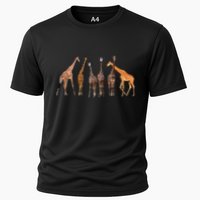 Cool Giraffe For Zoo Animal Lovers Safari Wildlife Cooling Performance Crew T-Shirt