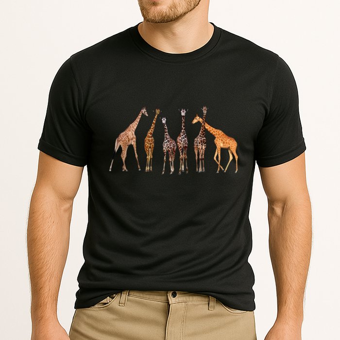 Cool Giraffe For Zoo Animal Lovers Safari Wildlife Cooling Performance Crew T-Shirt