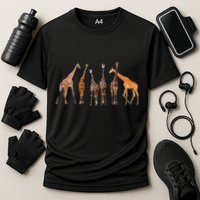 Cool Giraffe For Zoo Animal Lovers Safari Wildlife Cooling Performance Crew T-Shirt