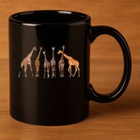 Cool Giraffe For Zoo Animal Lovers Safari Wildlife 11oz C Handle Ceramic Mug