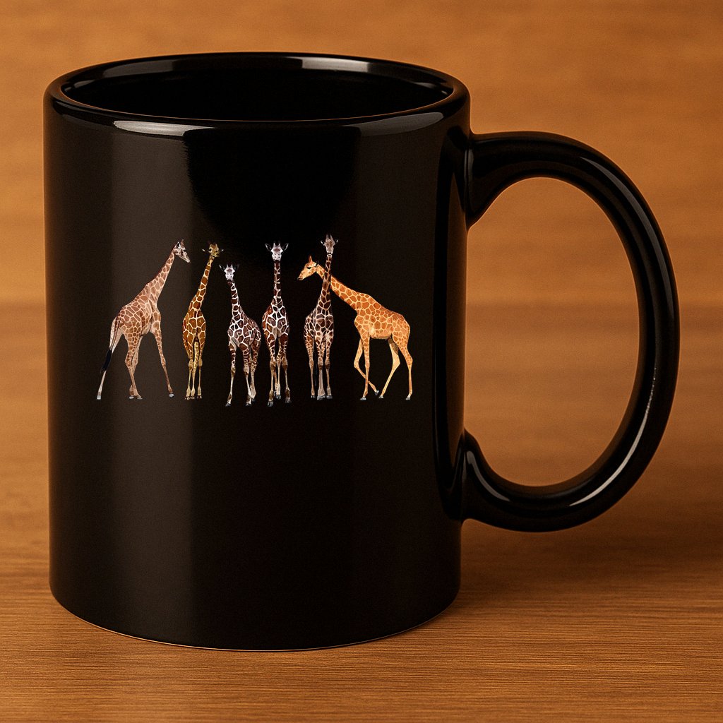Cool Giraffe For Zoo Animal Lovers Safari Wildlife 11oz C Handle Ceramic Mug