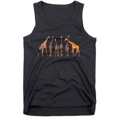 Cool Giraffe For Zoo Animal Lovers Safari Wildlife Tank Top