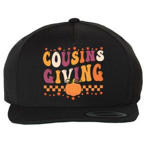 Cousins Giving Funny Pumpkin Cousin Crew Thanksgiving Family Funny Gift Wool Snapback Cap