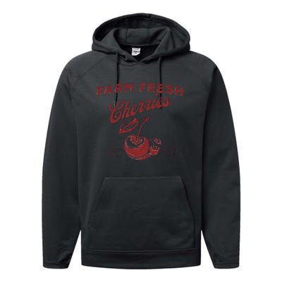 Cherry Graphic FarmerS Market Performance Fleece Hoodie