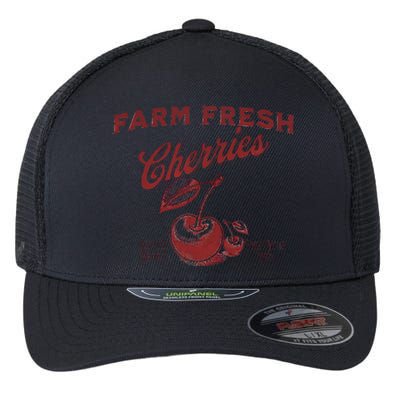 Cherry Graphic FarmerS Market Flexfit Unipanel Trucker Cap