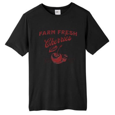 Cherry Graphic FarmerS Market Tall Fusion ChromaSoft Performance T-Shirt