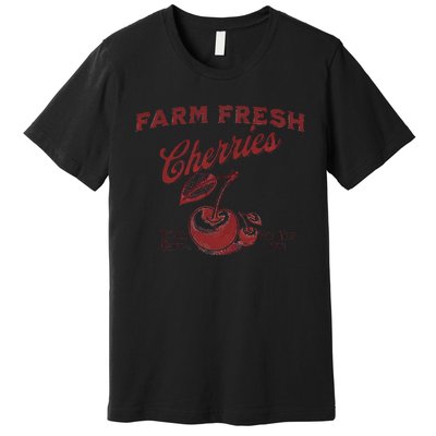 Cherry Graphic FarmerS Market Premium T-Shirt