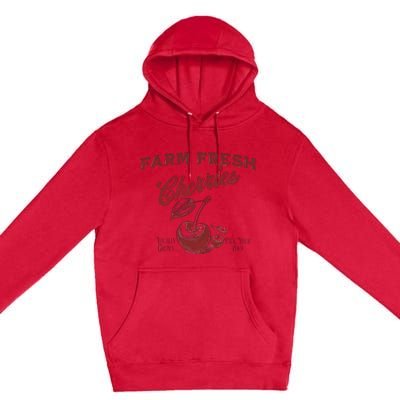 Cherry Graphic FarmerS Market Premium Pullover Hoodie