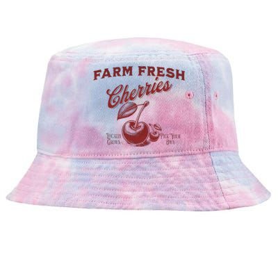 Cherry Graphic FarmerS Market Tie-Dyed Bucket Hat