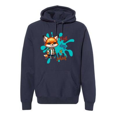 Cute Gift First Day Of School Premium Hoodie