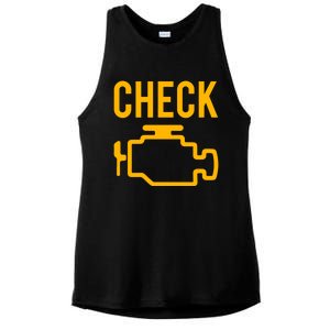 Car Guy Funny Gift Motor True Engine Light Engine Warning Mechanic Gift Ladies PosiCharge Tri-Blend Wicking Tank