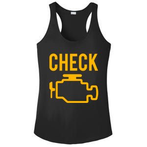 Car Guy Funny Gift Motor True Engine Light Engine Warning Mechanic Gift Ladies PosiCharge Competitor Racerback Tank