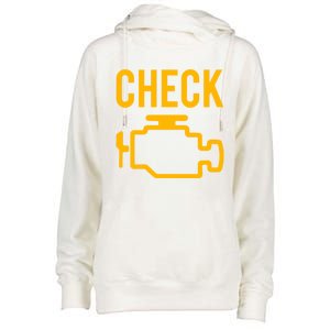 Car Guy Funny Gift Motor True Engine Light Engine Warning Mechanic Gift Womens Funnel Neck Pullover Hood