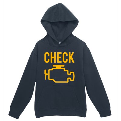 Car Guy Funny Gift Motor True Engine Light Engine Warning Mechanic Gift Urban Pullover Hoodie