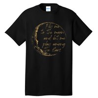 CelestialD Gold Fly Me To The Moon Tall T-Shirt