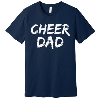 Cheerleader Gift For Father From Cheerleader Retro Cheer Dad Premium T-Shirt