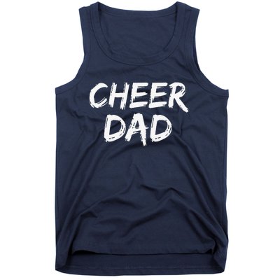 Cheerleader Gift For Father From Cheerleader Retro Cheer Dad Tank Top