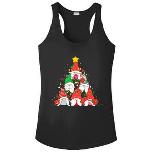 Christmas Gnomes Funny Family Pajamas Gnomes Tree Xmas Ladies PosiCharge Competitor Racerback Tank