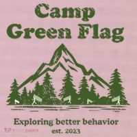 Camp Green Flag Exploring Better Behavior Est 2023 25L Jumbo Tote