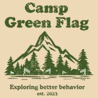 Camp Green Flag Exploring Better Behavior Est 2023 Drawstring Bag