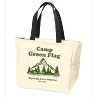 Camp Green Flag Exploring Better Behavior Est 2023 Zip Tote Bag