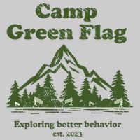 Camp Green Flag Exploring Better Behavior Est 2023 Tie-Dye T-Shirt