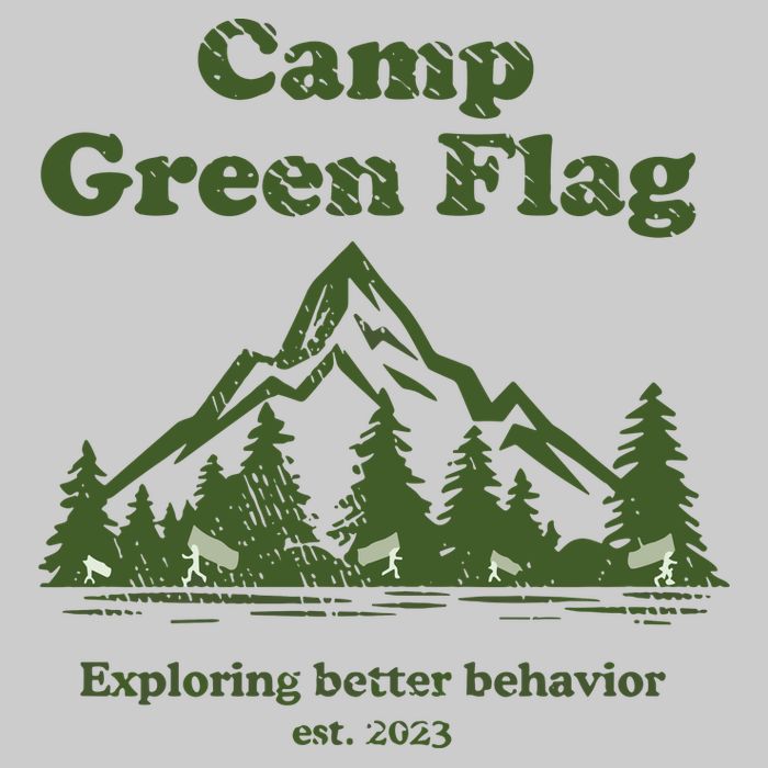 Camp Green Flag Exploring Better Behavior Est 2023 Tie-Dye T-Shirt